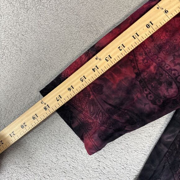 Serenade Top Women’s Size 1X Black Red Fairy Grunge Goth Vamp Tie Dye Whimsigoth - Picture 10 of 14